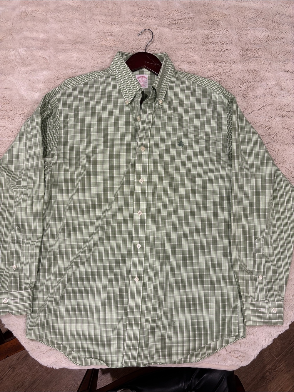 Brooks Brothers Green Plaid Button-Down Shirt